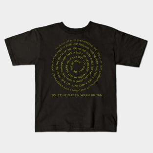 Ajr brothers worlds smallest violin green neon Kids T-Shirt